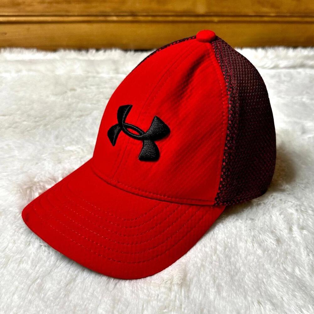 Under Armour Golf Youth XS/S Red Unisex Kids Sports Fitted Hat